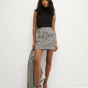 Veronica Beard Adriel Houndstooth Skirt